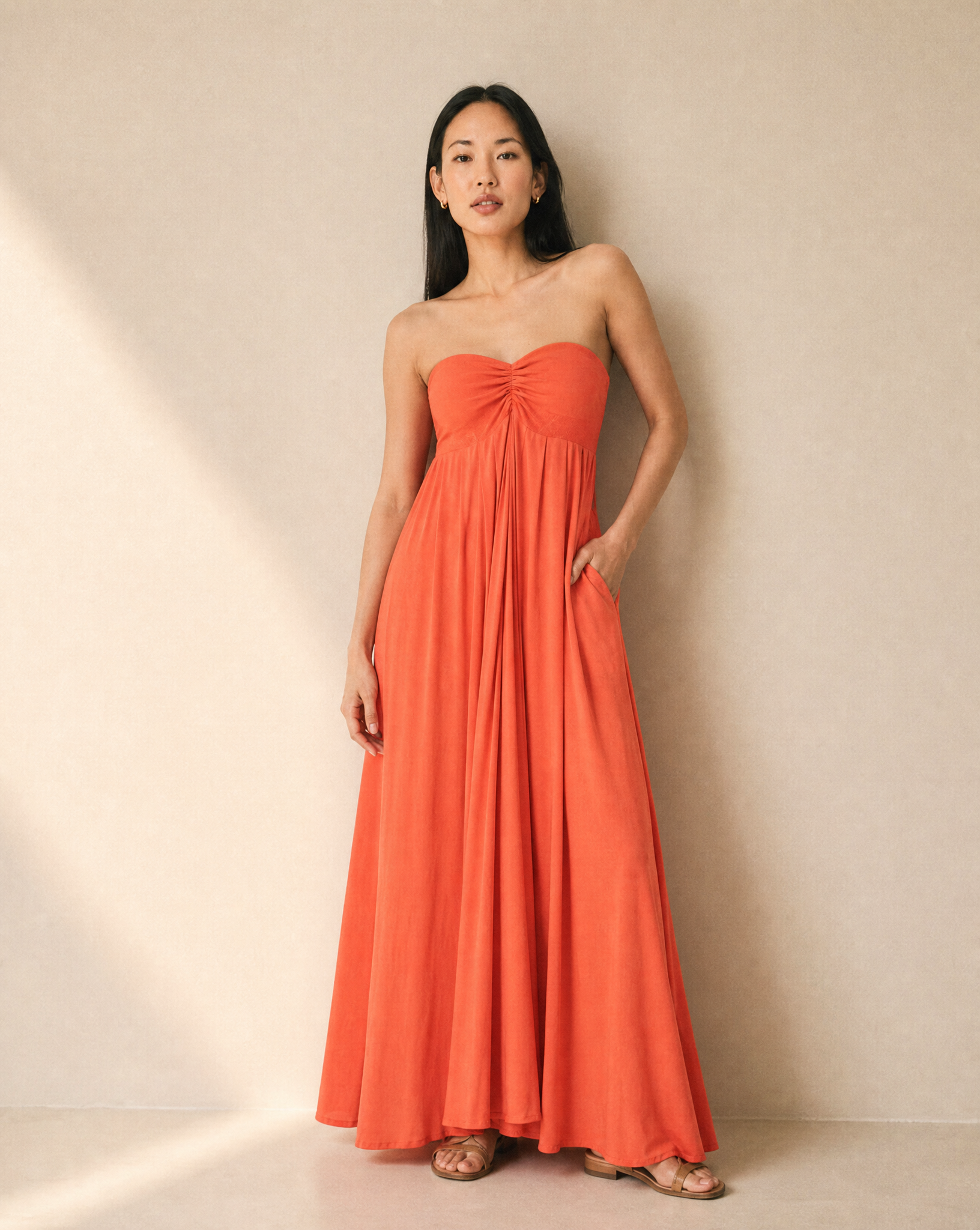 Aven Strapless Maxi Dress