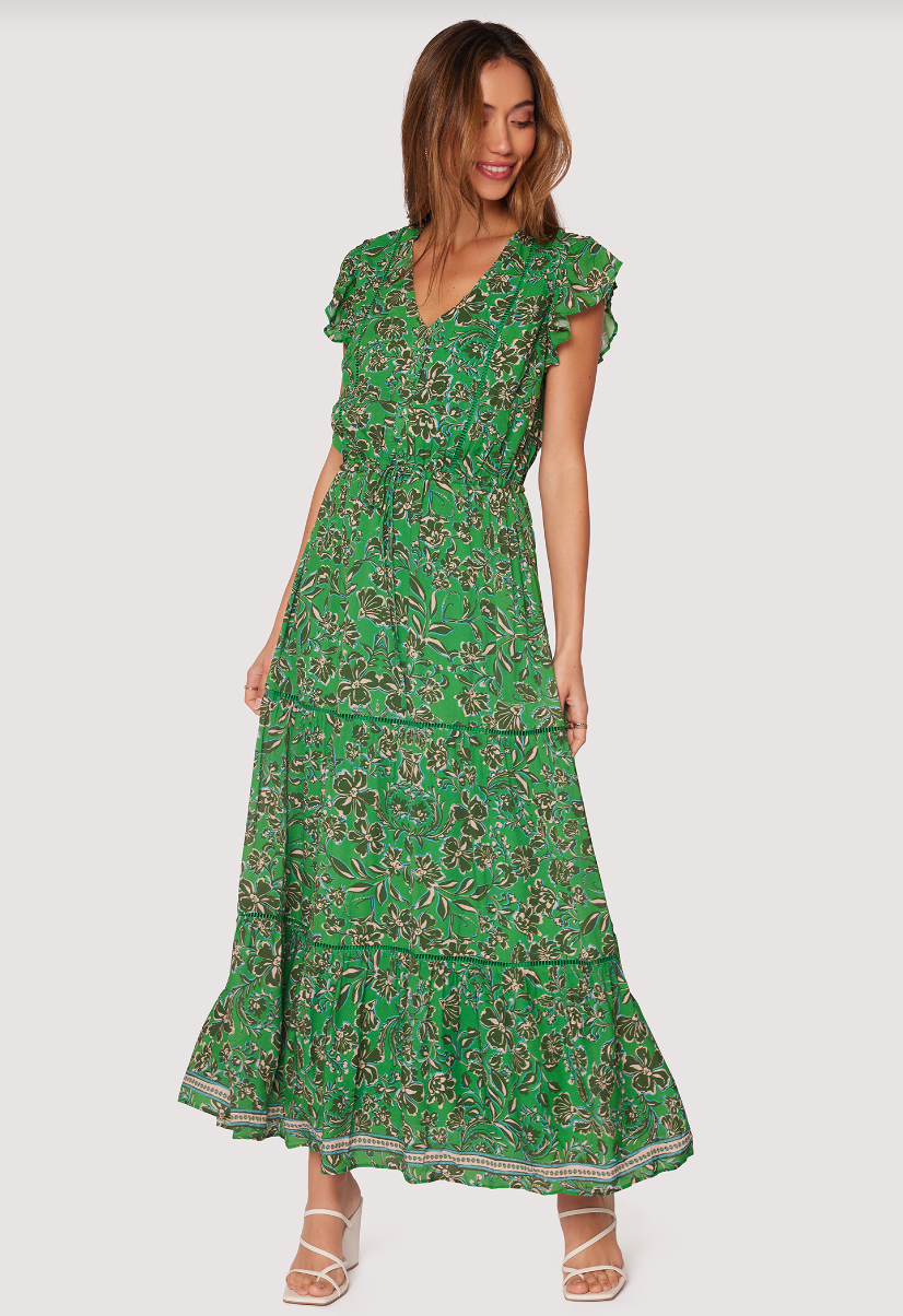 maxi dress oasis Emerald Oasis Maxi Dress M 6/8