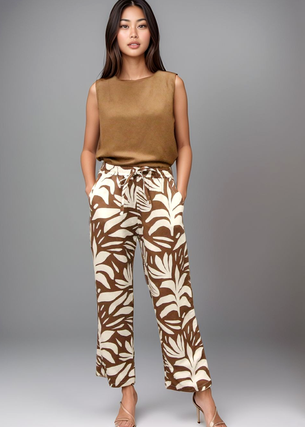 Sleeveless Top - Brown