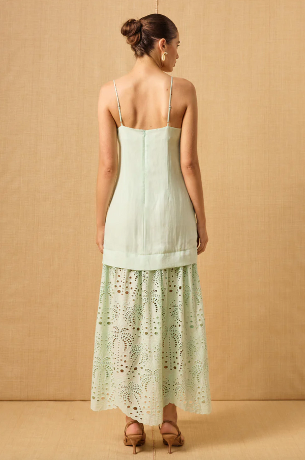 Agua Anglaise Dress - Sea Foam