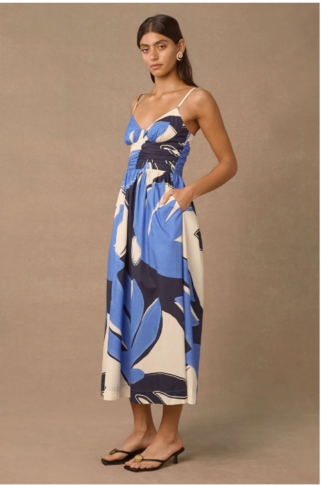 Twilight Palms Midi Dress