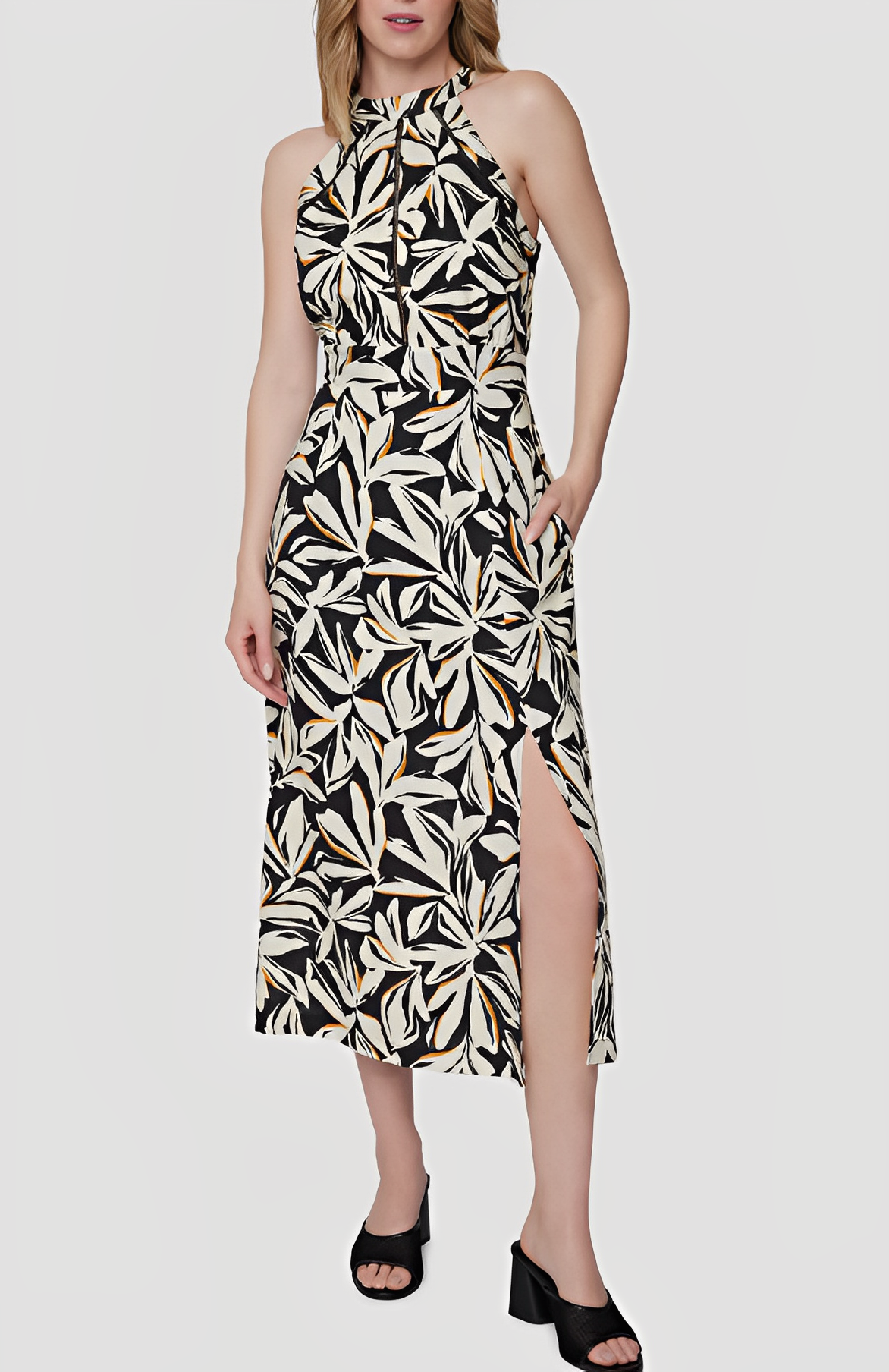 genevieve midi dress Genevieve Midi Dress / Noir M / Noir / 100% Viscose