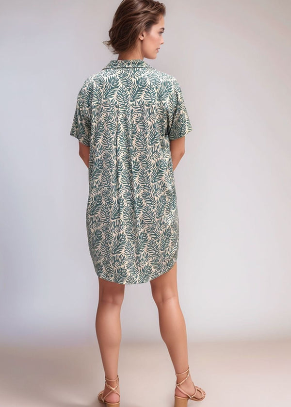 Calabria Shirtdress - Brisa Teal