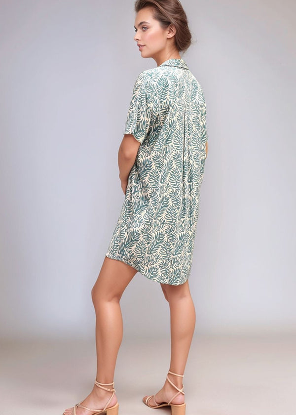 Calabria Shirtdress - Brisa Teal
