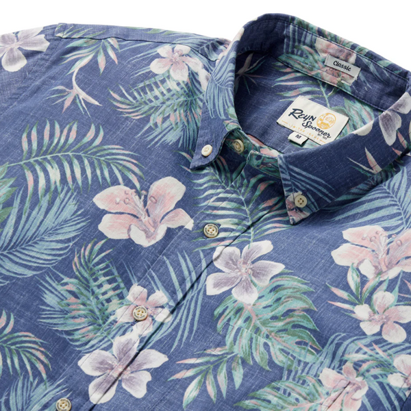 Tropical Blooms - Crown Blue