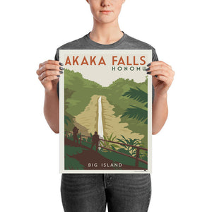 Hawaii's Akaka Falls 12 x 18 Poster