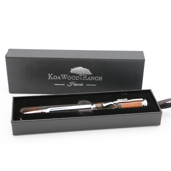 Hawaiian Koa Wood and Resin Rifle Pen