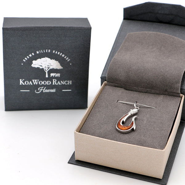 Koa Silver Pendant Box