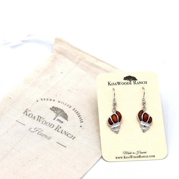 Silver Koa Wood Seashell