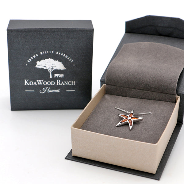 Koa Silver Pendant Box