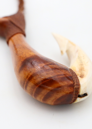Koa Wood and Antler Makau Hook