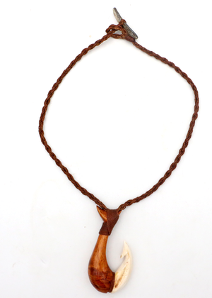 Koa Wood and Antler Makau Hook