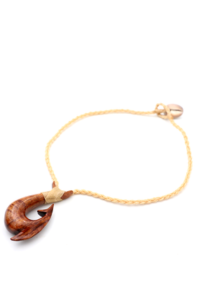 Koa Wood Makau Hook with Spine Barb