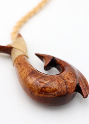 Koa Wood Makau Hook with Spine Barb