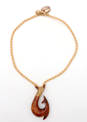 Koa Wood Makau Hook with Spine Barb