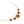 14k gouden 5 Plumeria Koa inlay ketting