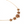 14k Gold 5 Plumeria Koa Inlay Necklace