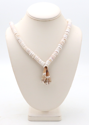 Hawaiian Puka Shell with Cone Shell Lei