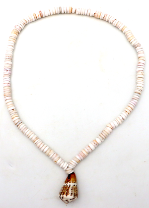 Hawaiian Puka Shell with Cone Shell Lei