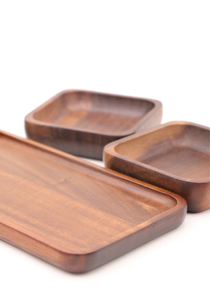 Hawaiian Koa Wood 3 in 1 Serving Platter