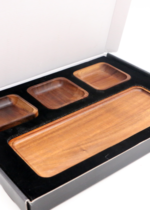 Hawaiian Koa Wood 3 in 1 Serving Platter
