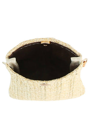 Straw Cell Phone Purse Crossbody Bag