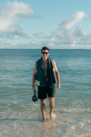 Midnight in Honolulu Beach Towel