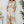 Gingko Print Wide Leg Pants - Beige - Top View