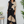 Gingko Print Wide Leg Pants - Black - Top View