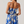 Sarina Linen-Blend Maxi Dress - Blue Tropical