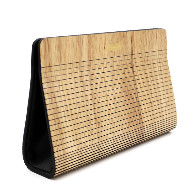 Acacia Wood Clutch