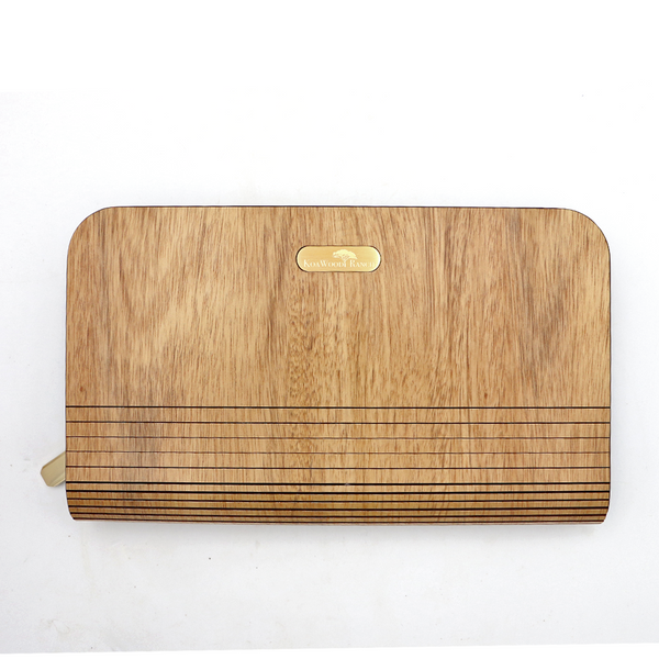 Acacia Wood Clutch Wallet