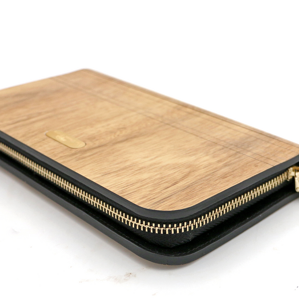 Acacia Wood Clutch Wallet