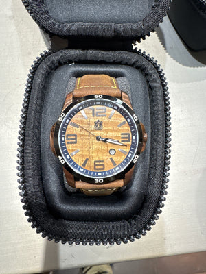 Hawaiian Koa Wood Face Watch - Surfrider