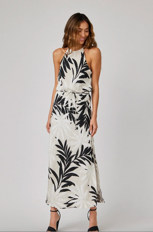 Maxi Halter Dress - Maui Palm