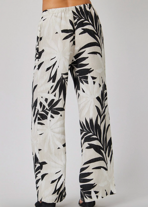 Wide Leg with Drawstring - Maui Palm