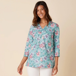 バンザイビスカスチュニック - ショアブルー