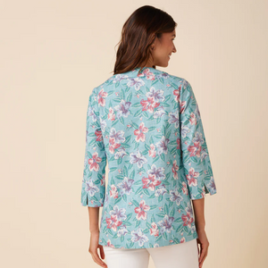 バンザイビスカスチュニック - ショアブルー