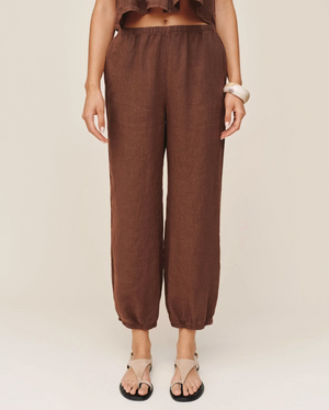 Oversized Femme Jogger - Sea Glass Brown