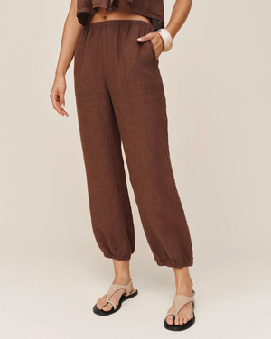 Oversized Femme Jogger - Sea Glass Brown