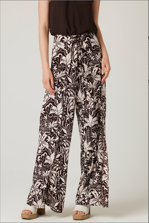Cabana Pant - Mink Flora