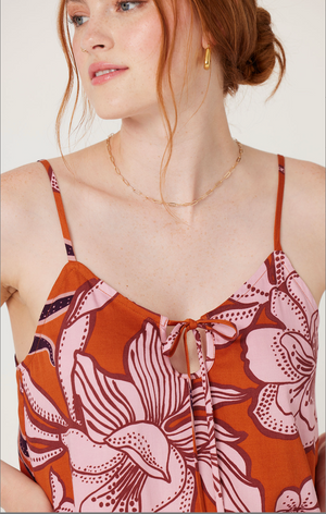 Vose Top in Floral Umber