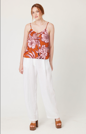 Vose Top in Floral Umber