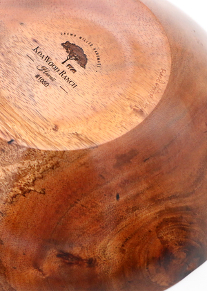Hawaiiaanse Koa Wood Live Edge Bowl #841 - Groot