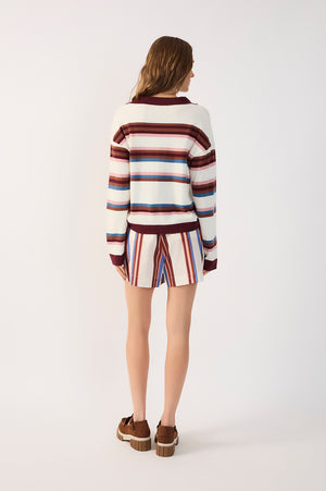 Bruma Striped Belted Shorts