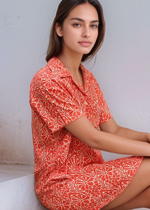 トロピカルグリーンのノエル マキシドレス