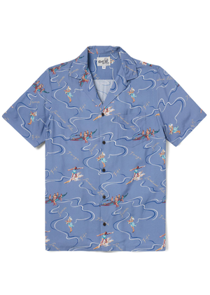 South Seas Camp Shirt - Infinity Blue