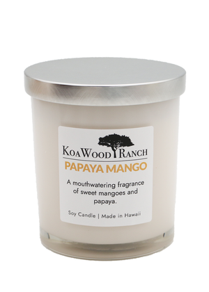 Papaya Mango Soy Candle 10 oz