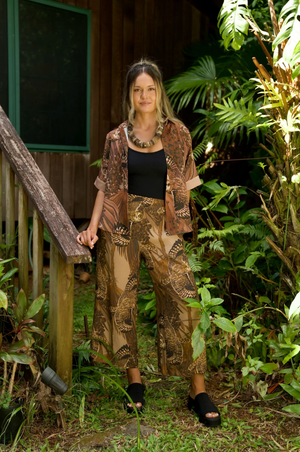 Pueo & Loulu Women's Palazzo Pants