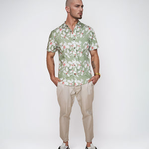 Ohai Groen Aloha Shirt